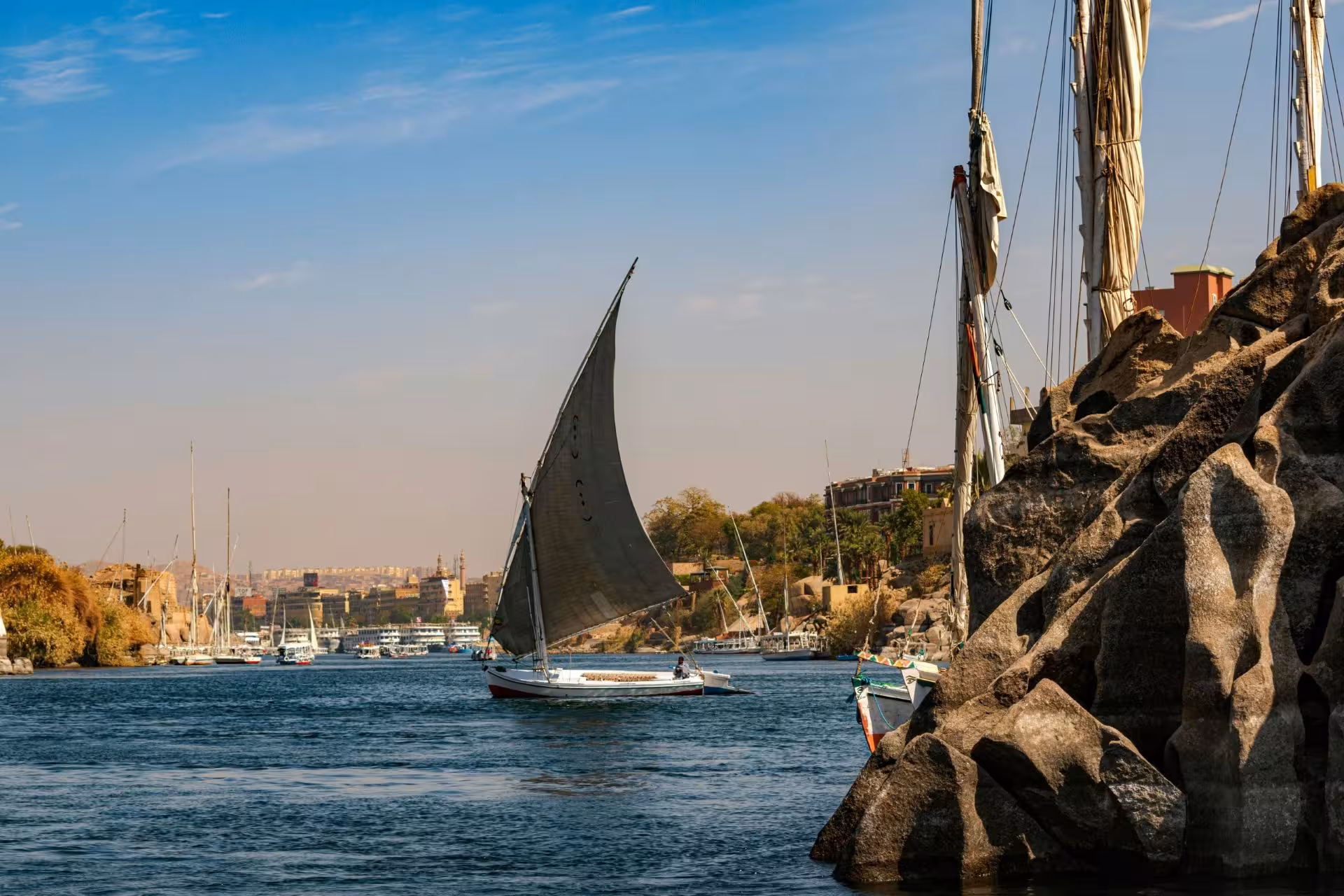 Felucca on the nile Aswan